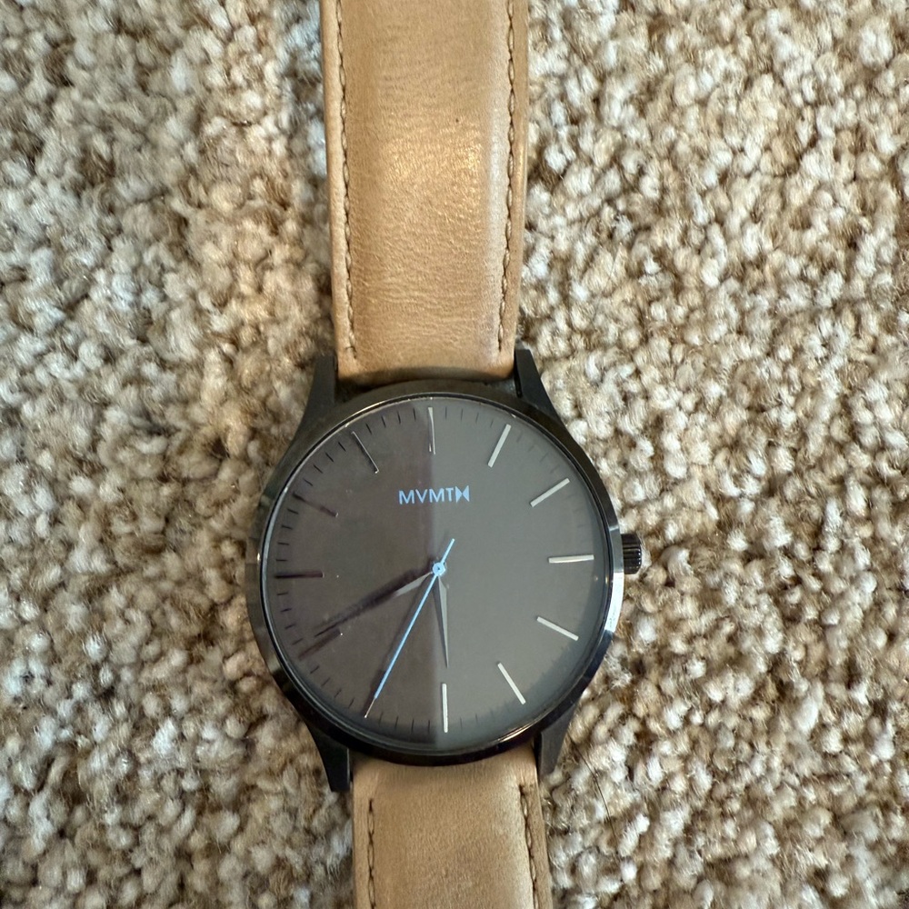 MVMT Black and Tan Watch